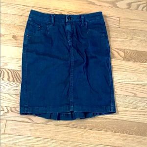 Anthropologie Level 99 Pleated Vent Pencil Skirt